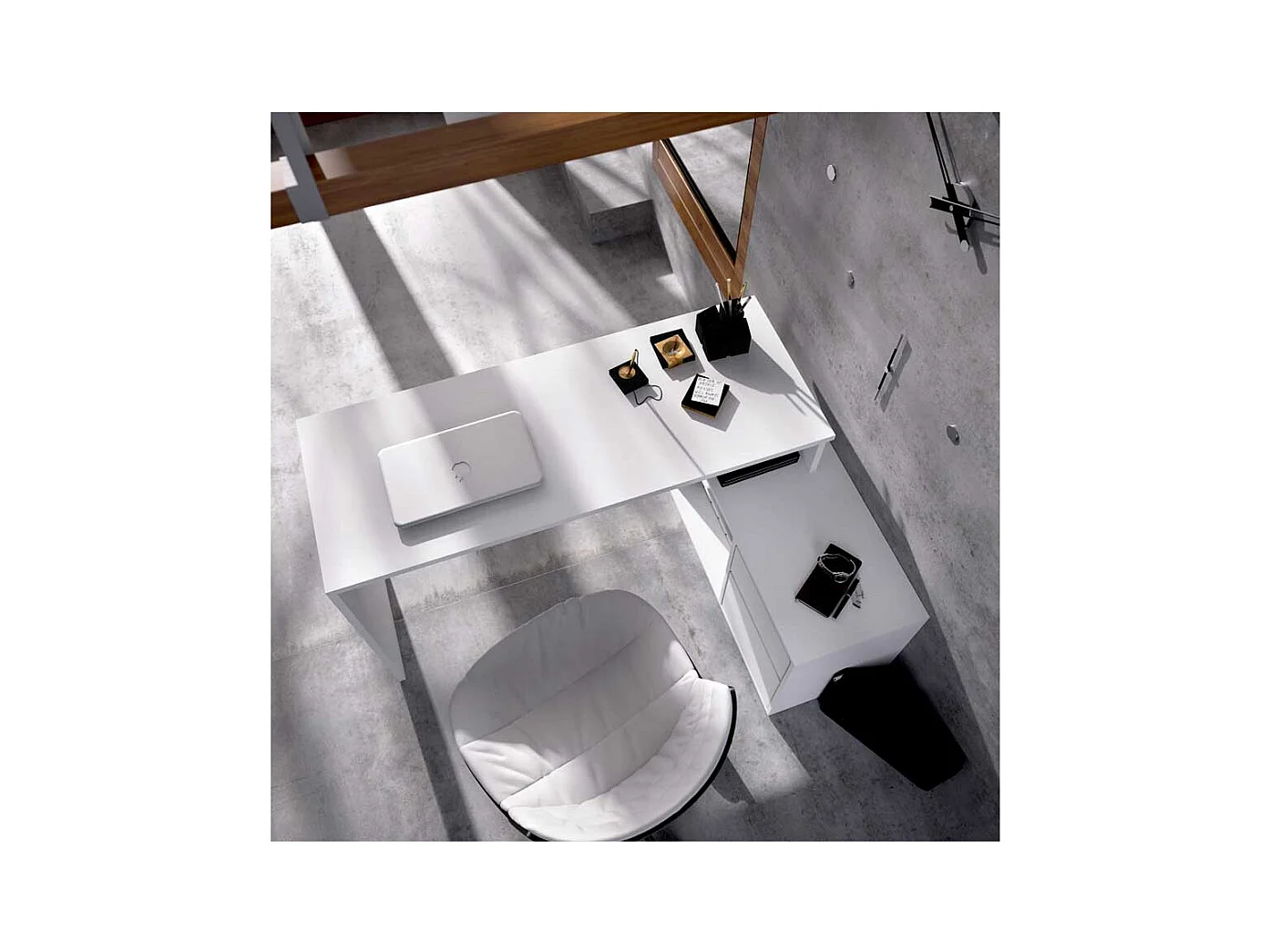 Mesa Escritorio En L Otto - Blanco