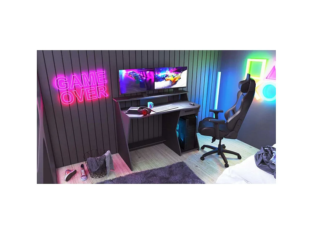 Mesa Gamer Con Cajón Y Estante Speel