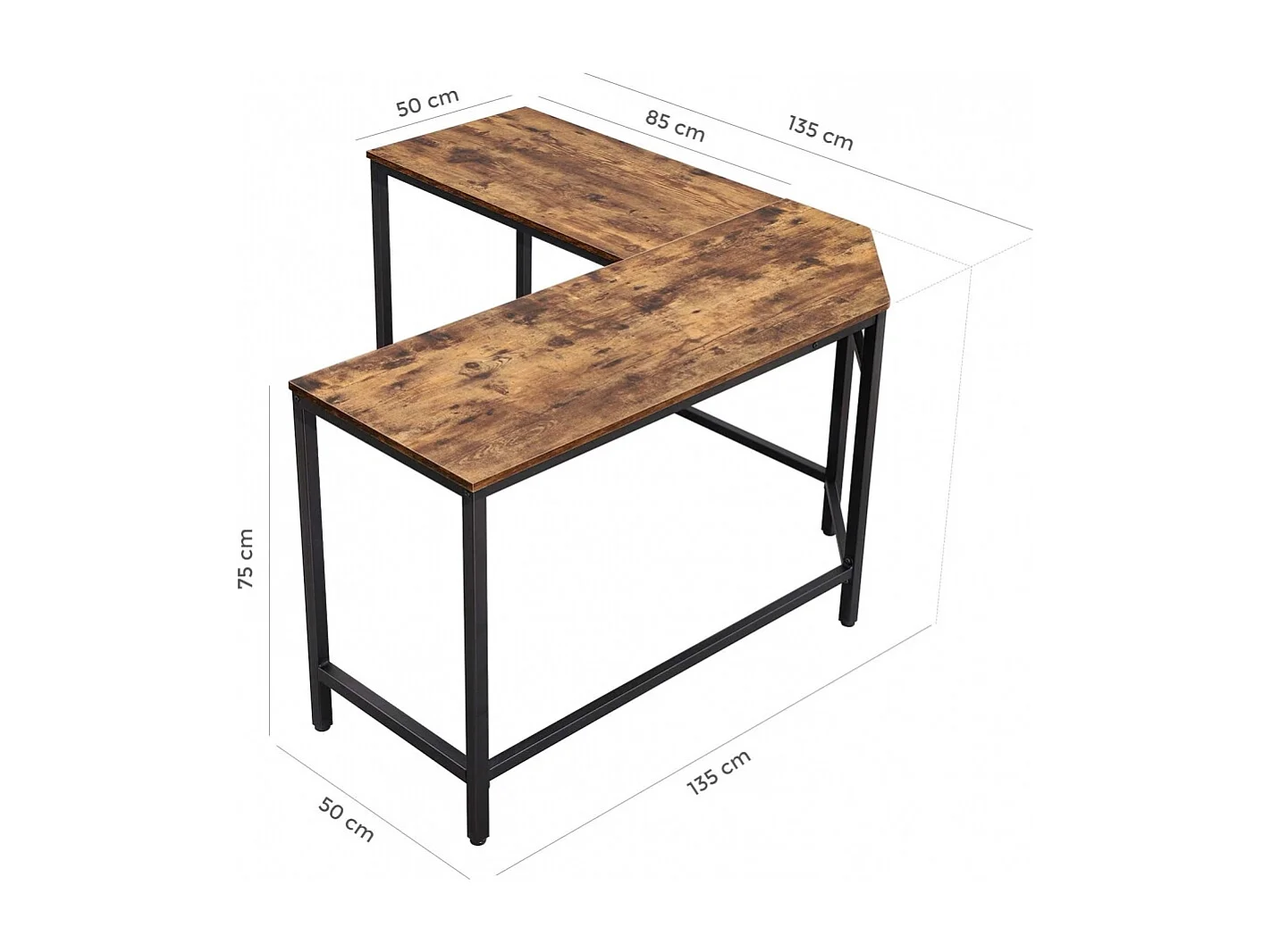 Mesa De Escritorio En L Vasagle