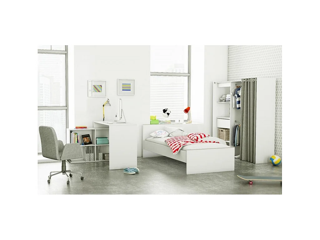 Mesa Com Prateleiras Kappa - Branco