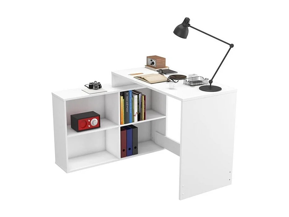 Mesa Com Prateleiras Kappa - Branco