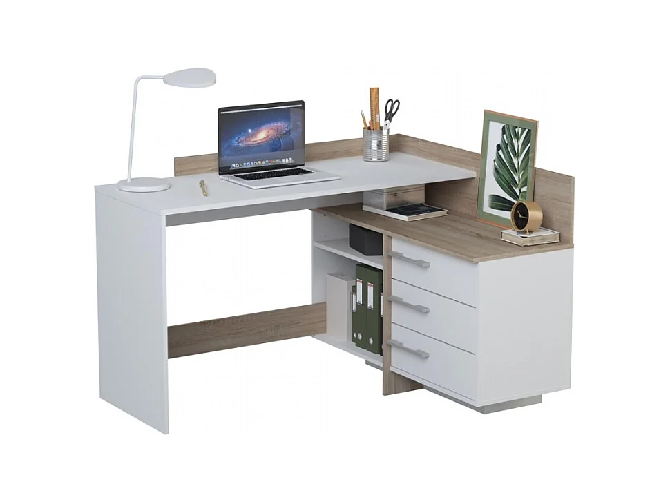 Escritório Em L Com Gavetas Mirlo