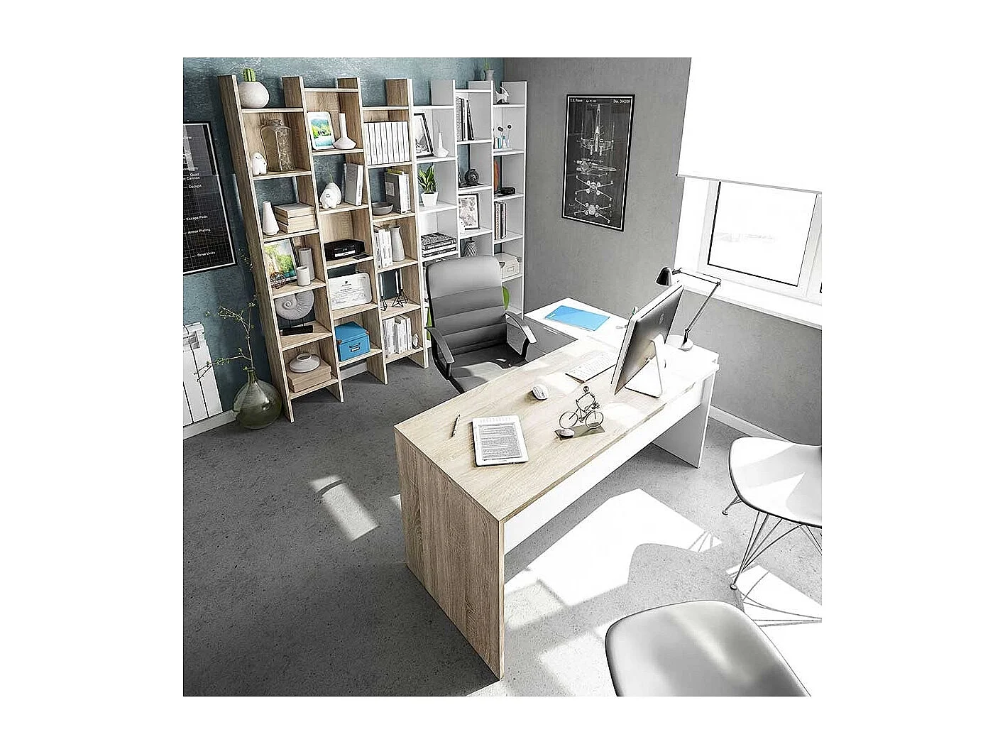 Escritorio Bicolor Sama