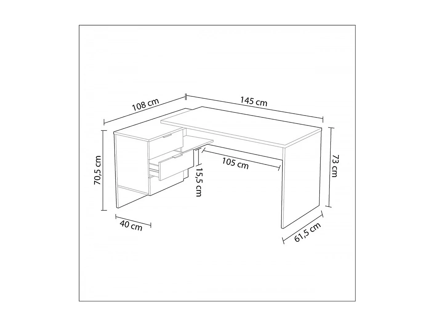 Escritorio Bicolor Sama