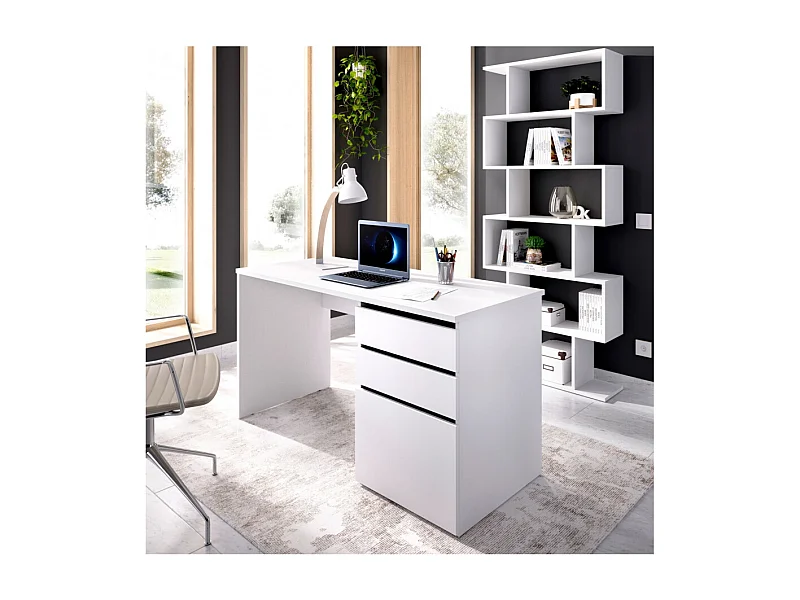 Mesa Escritorio Con 2 Cajones Y Puerta Stilo