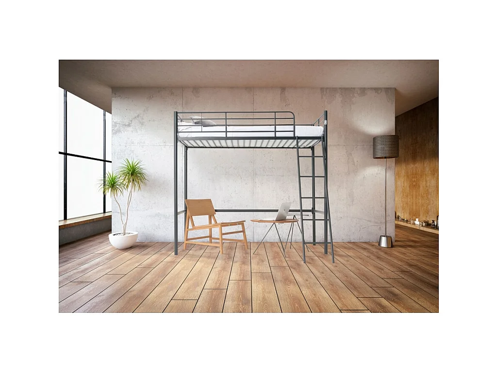 Cama Alta Negra Neru