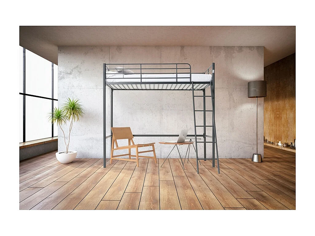 Cama Alta Negra Neru