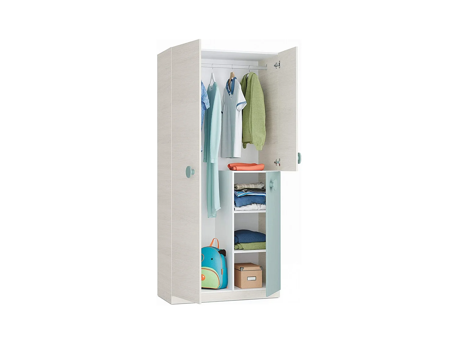 Armario Juvenil Con Estantes Ananda