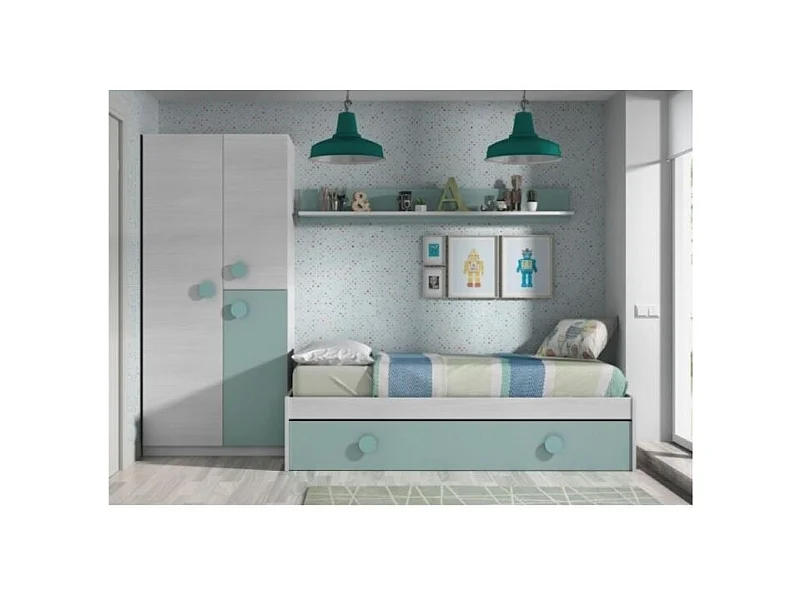 Armario Juvenil Con Estantes Ananda