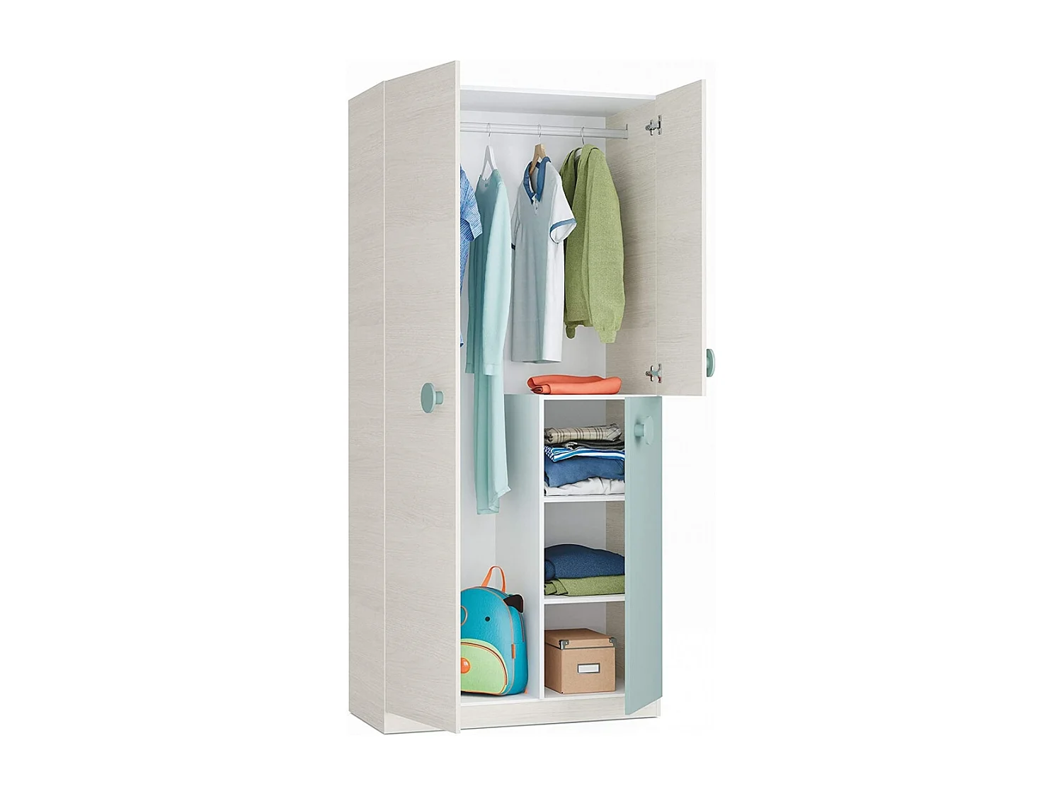 Armario Juvenil Con Estantes Ananda