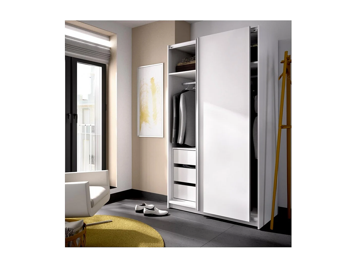 Armario Puertas Correderas 120 Cm Armu