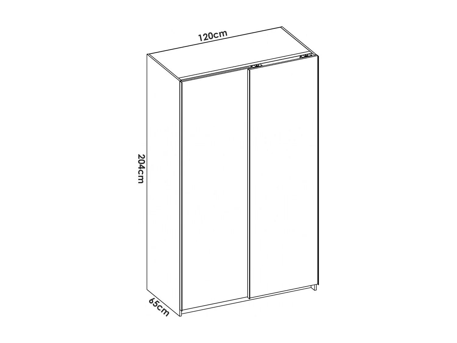 Armario Puertas Correderas 120 Cm Armu