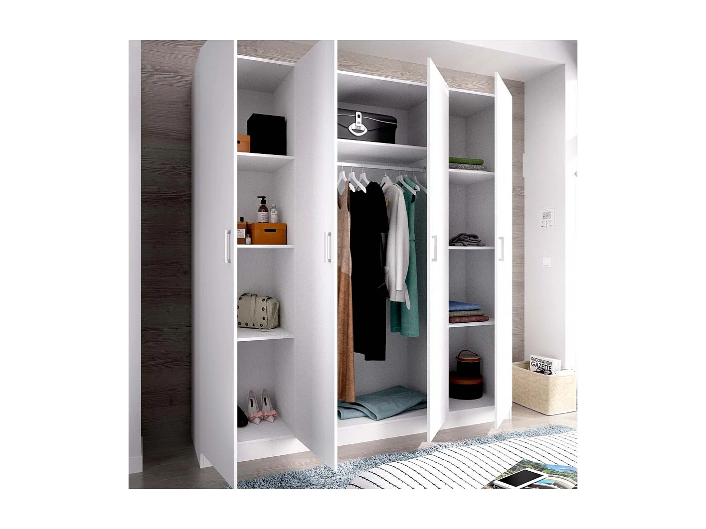 Armario 4 Puertas Rand