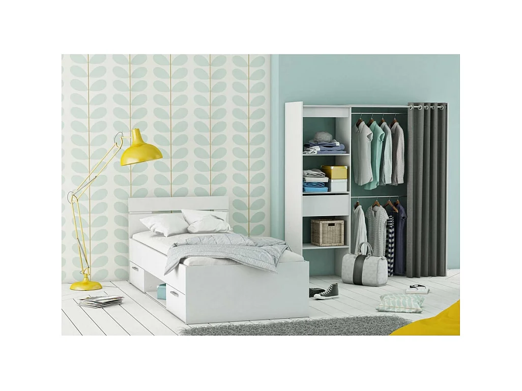 Cama Individual Con Cajones Tiana