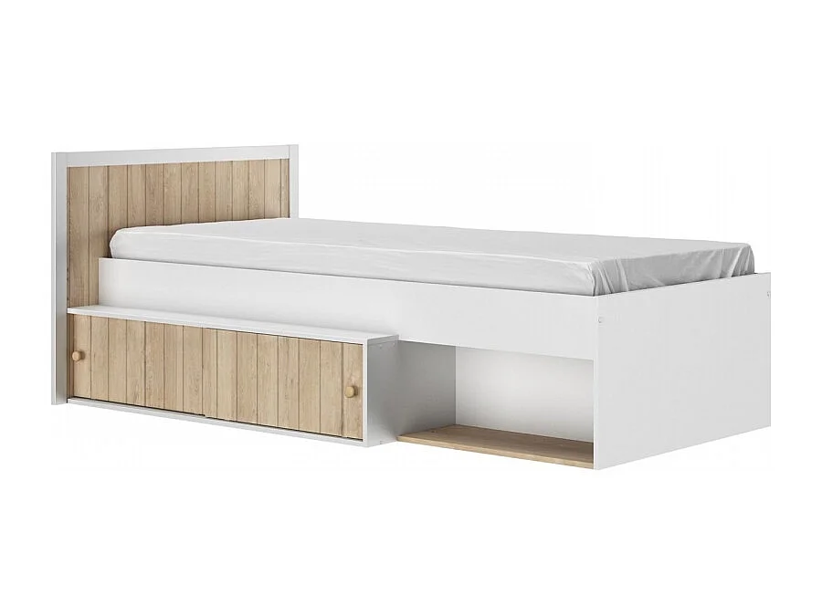 Cama Juvenil Bicolor Con Almacenaje Inferior Postel