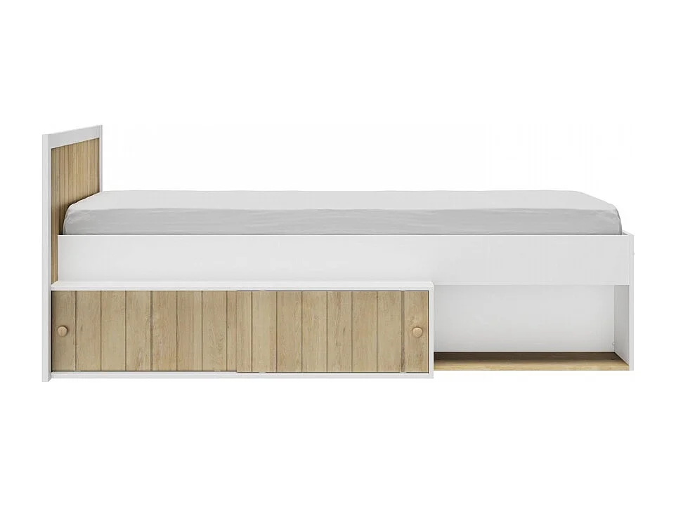 Cama Juvenil Bicolor Con Almacenaje Inferior Postel