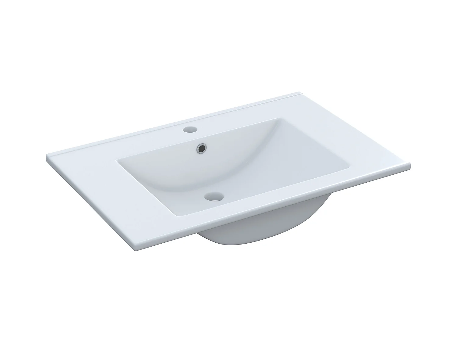 Mueble de baño con 2 cajones y espejo