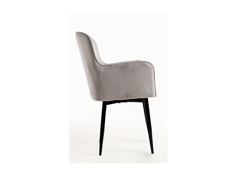 Packs Sillas Comedor - Pack 4 Sillas Dalye Terciopelo - Gris