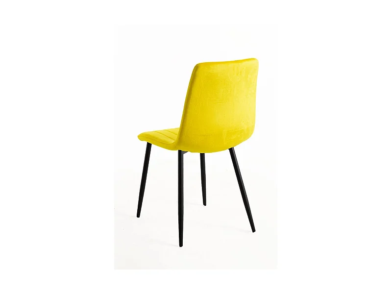 Packs Sillas Comedor - Pack 4 Sillas Liny Terciopelo - Amarillo