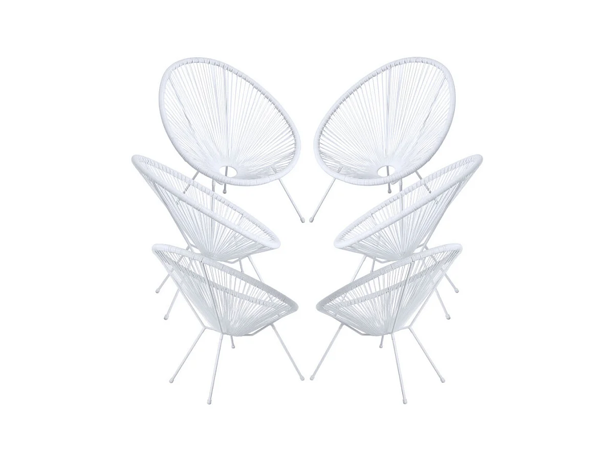 Packs Sillas - Packs 6 Sillas Karibic - Blanco
