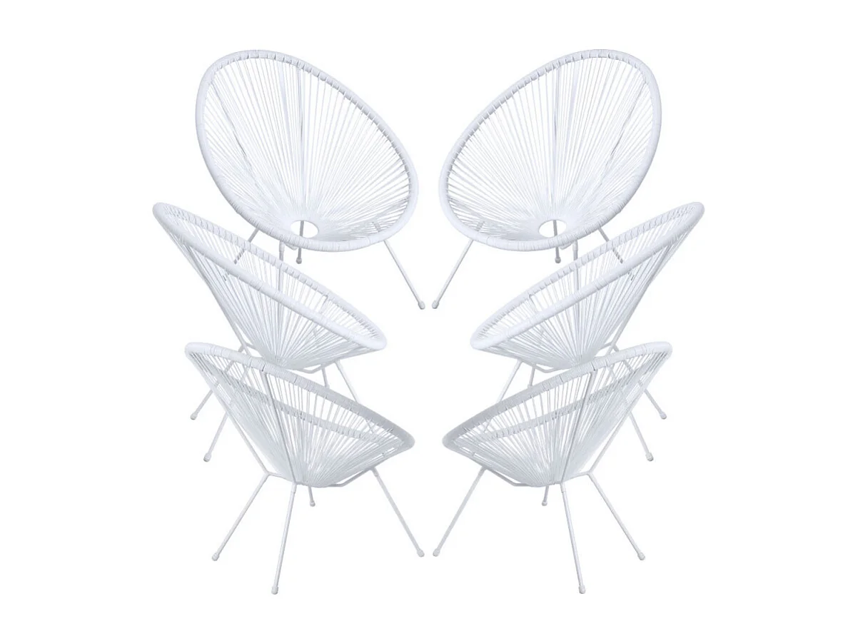 Packs Sillas - Packs 6 Sillas Karibic - Blanco