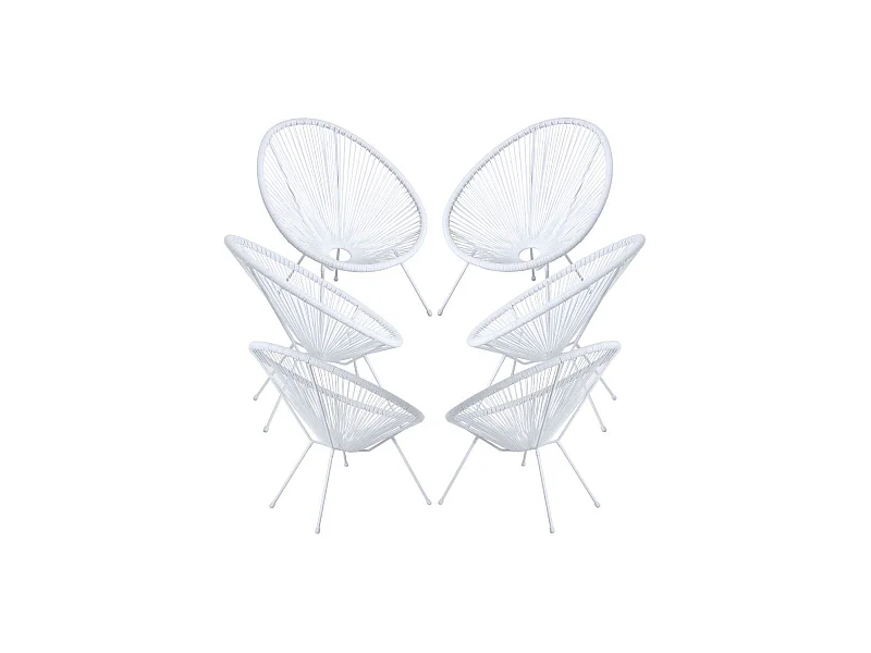 Packs Sillas - Pack 6 Sillas Karibic - Blanco
