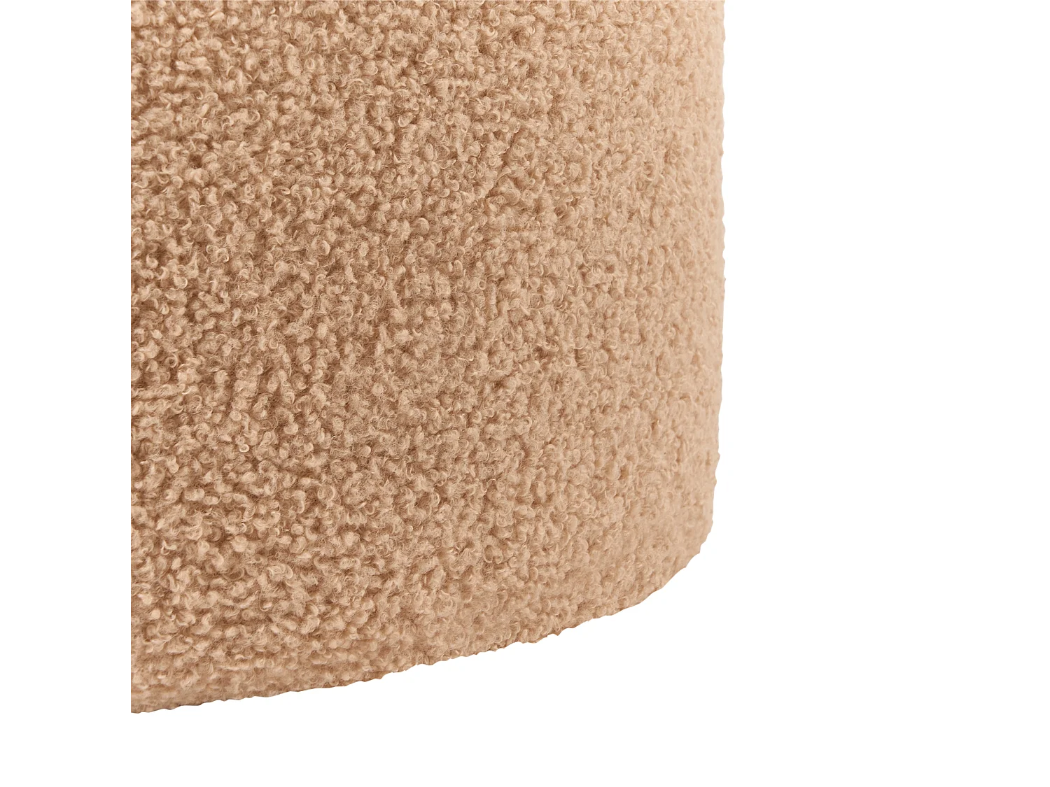 Set di 2 pouf contenitore BEREA Bouclé Marrone chiaro 30/40 cm 30/40 cm 37/46 cm
