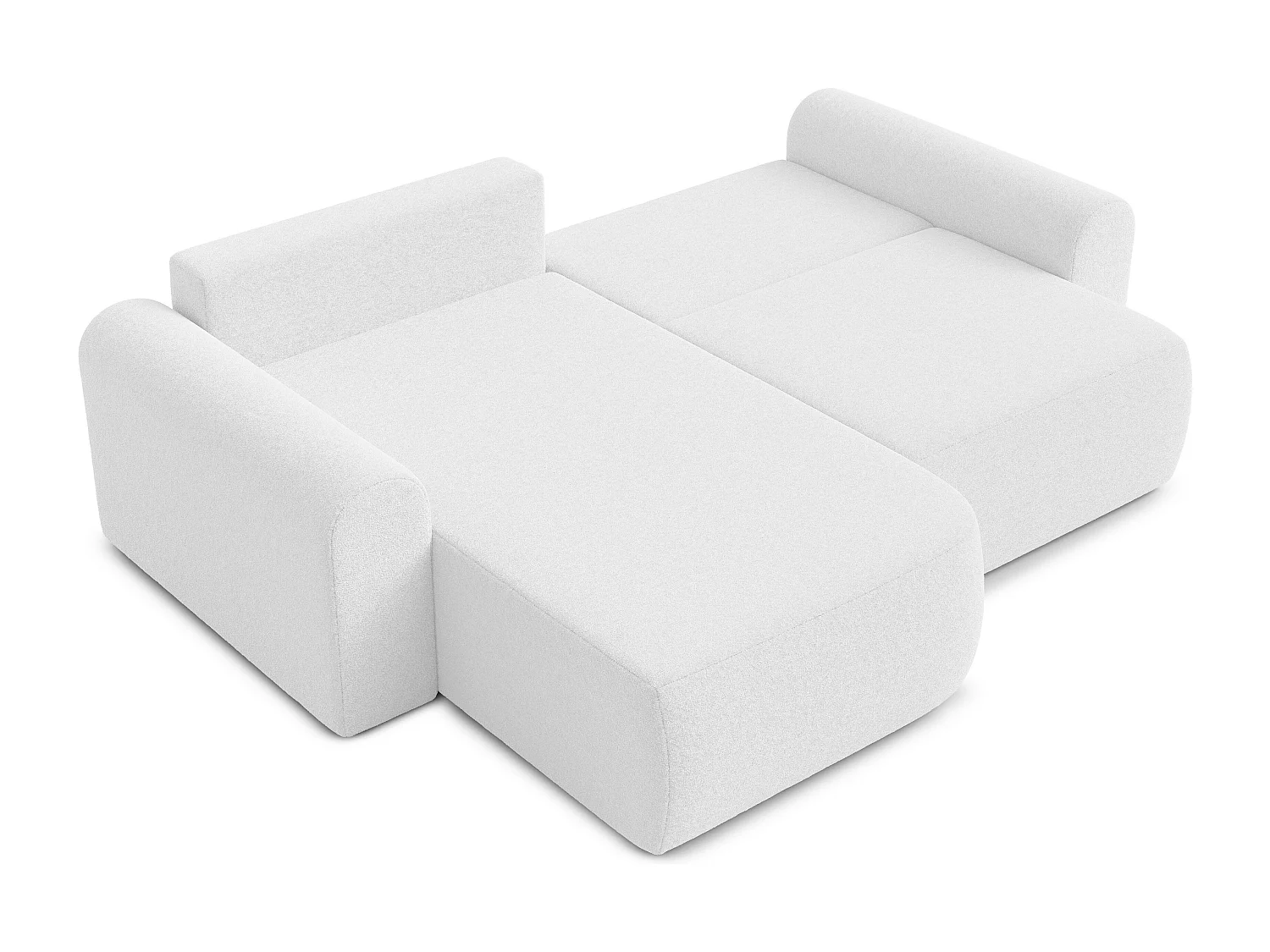 AX LIVING Sofa 250 cm Breit mit Schlaffunktion Otterton in Braun - L