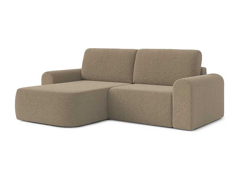 AX LIVING canapé 250 cm de large avec fonction de couchage Otterton en brun G