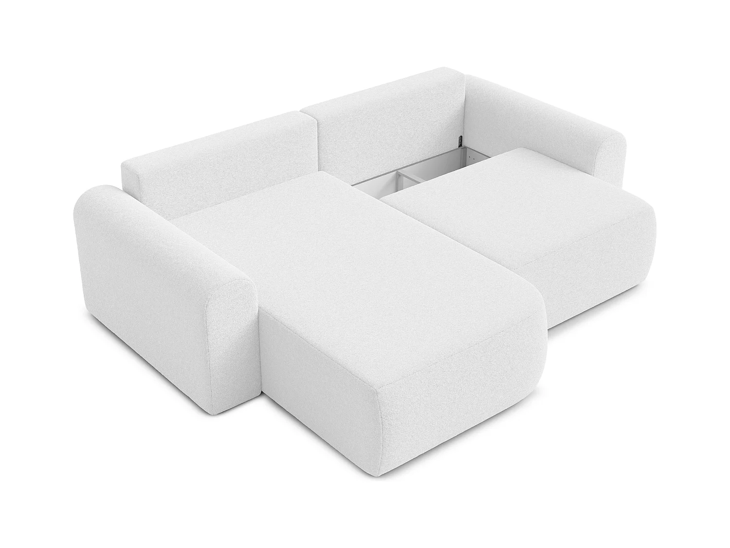 AX LIVING Sofa 250cm breit mit Schlaffunktion Otterton in Dunkelgrau L