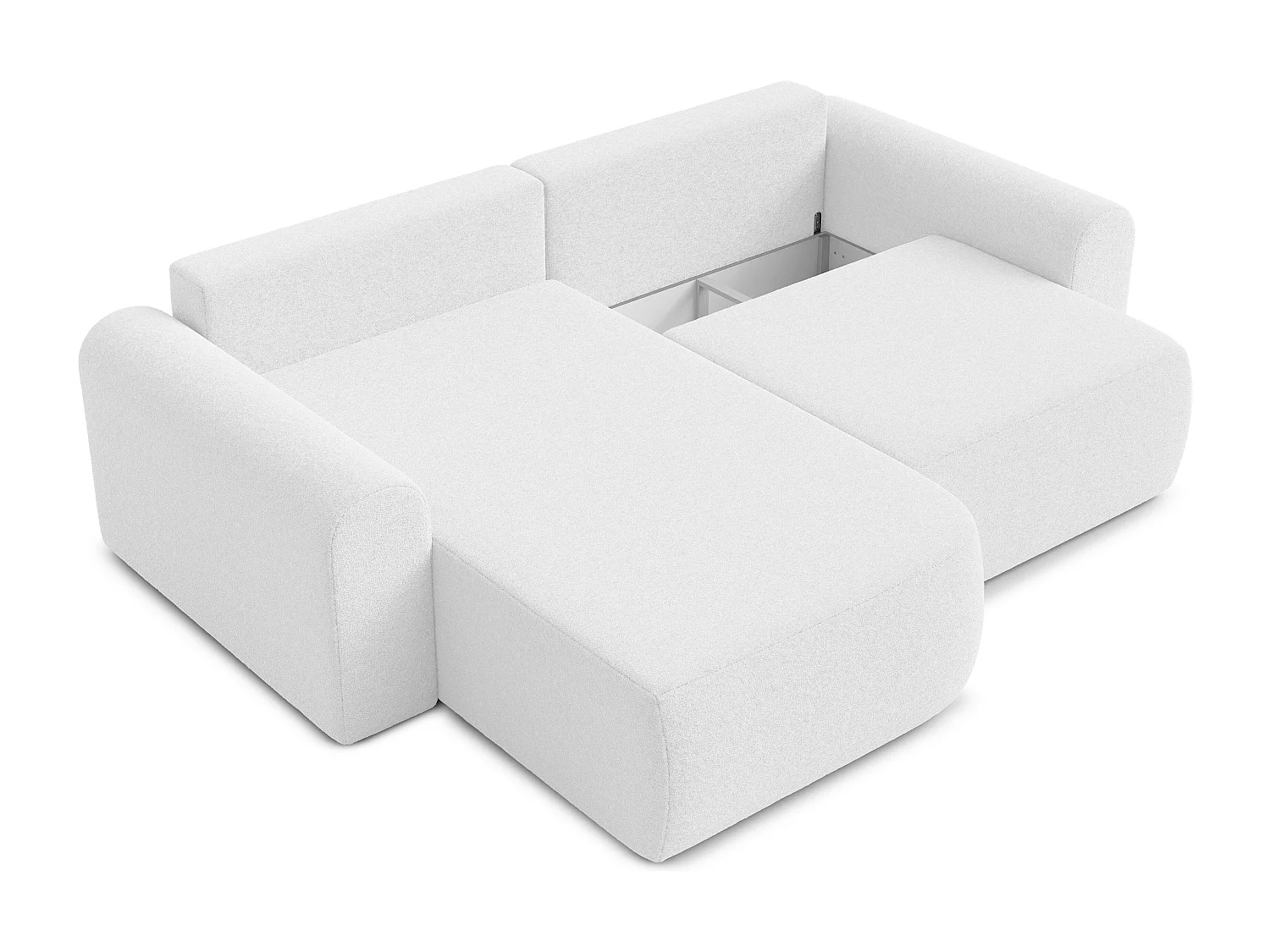 AX LIVING Sofa 250cm breit mit Schlaffunktion Otterton in Dunkelgrau L