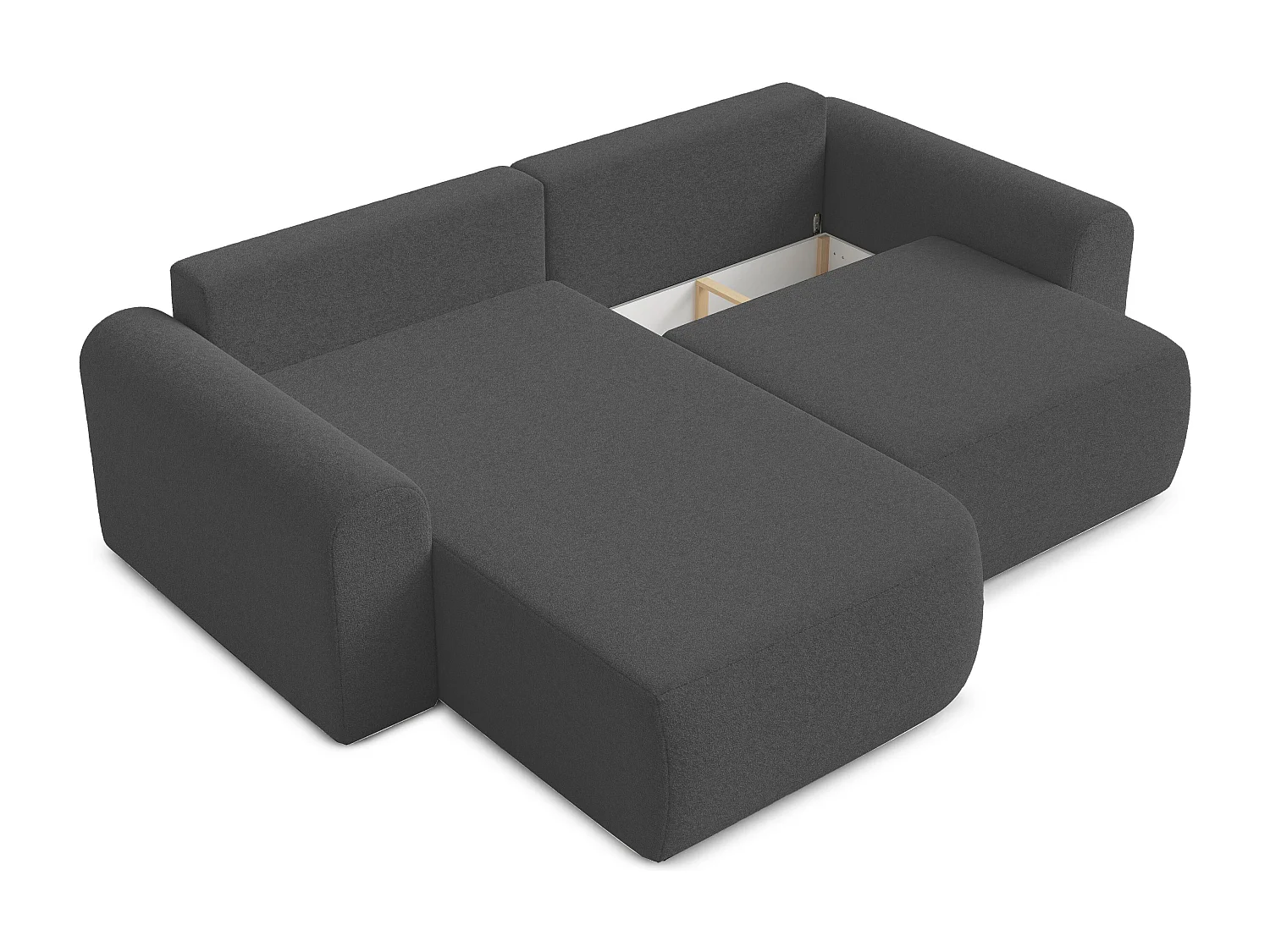 AX LIVING slaapbank Otterton 250 cm donkergrijs L