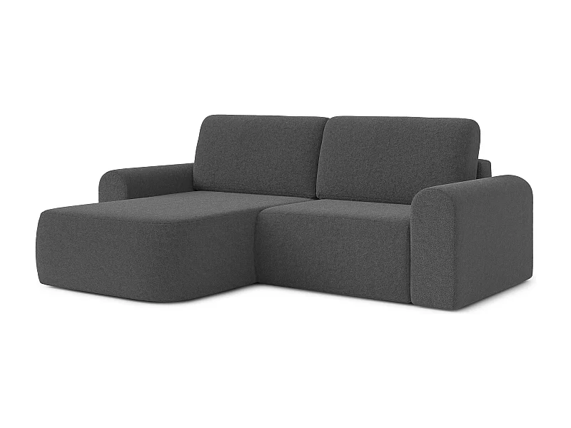 AX LIVING canapé 250 cm de large avec fonction de couchage Otterton en gris foncé G