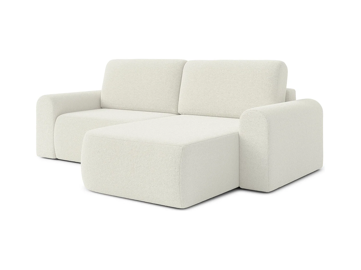 AX LIVING Sofa 250 cm Breit mit Schlaffunktion Otterton in Creme R