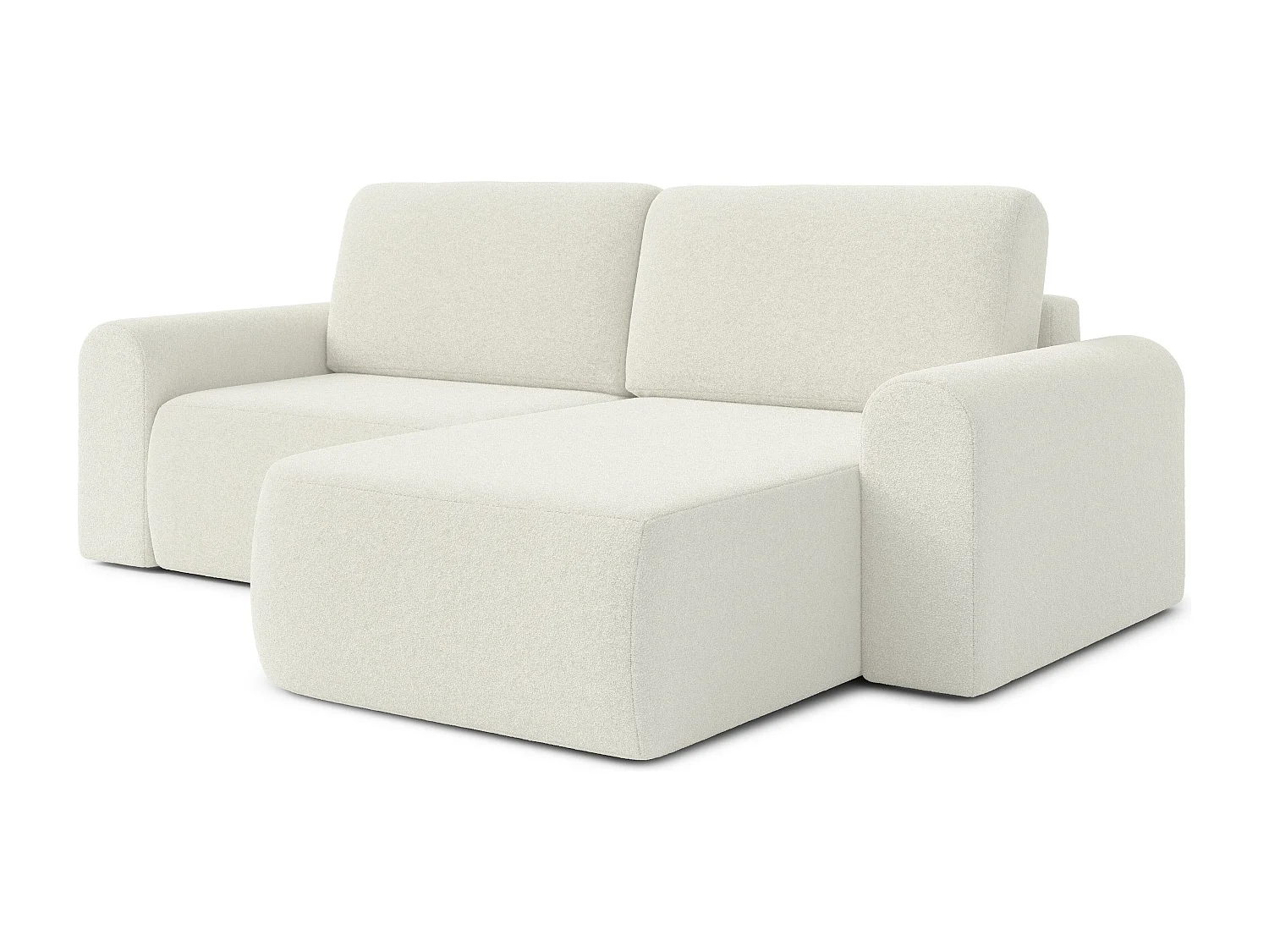 AX LIVING Sofa 250 cm Breit mit Schlaffunktion Otterton in Creme R