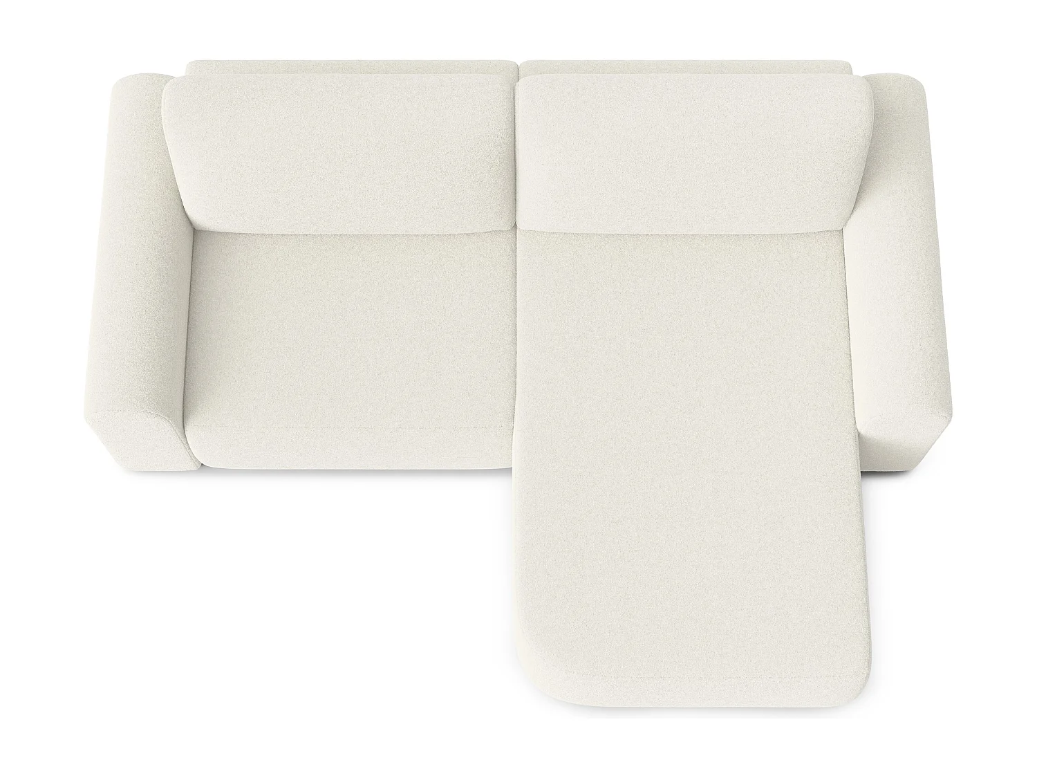 AX LIVING Sofa 250 cm Breit mit Schlaffunktion Otterton in Creme R