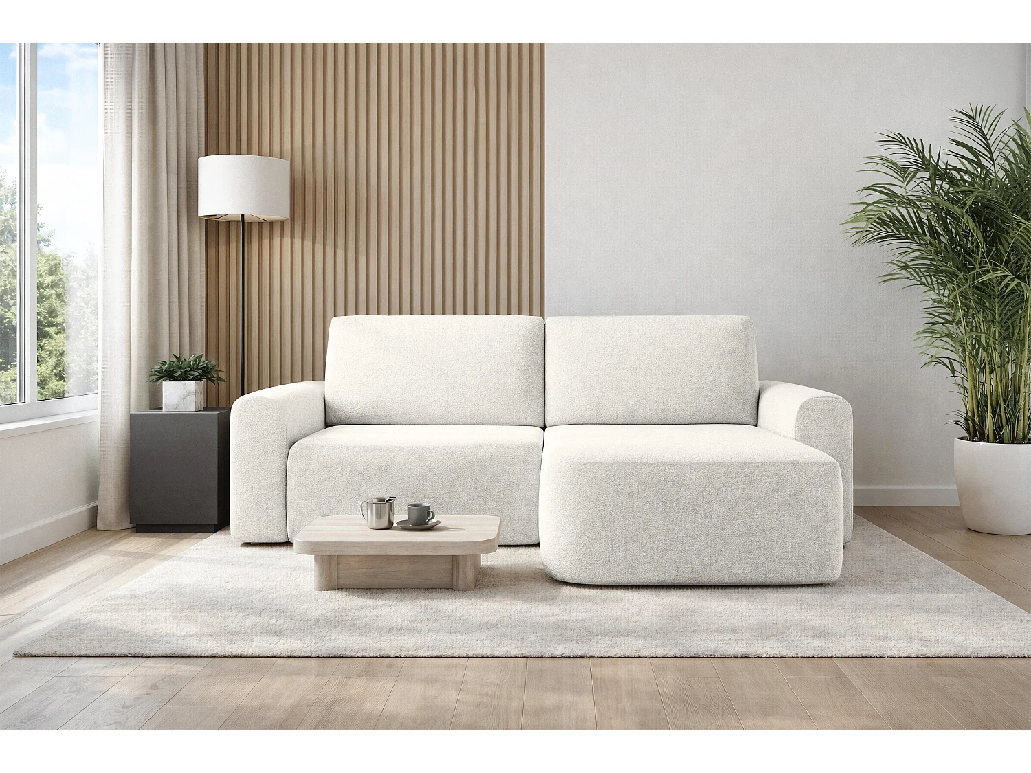 AX LIVING slaapbank Otterton 250 cm crème R