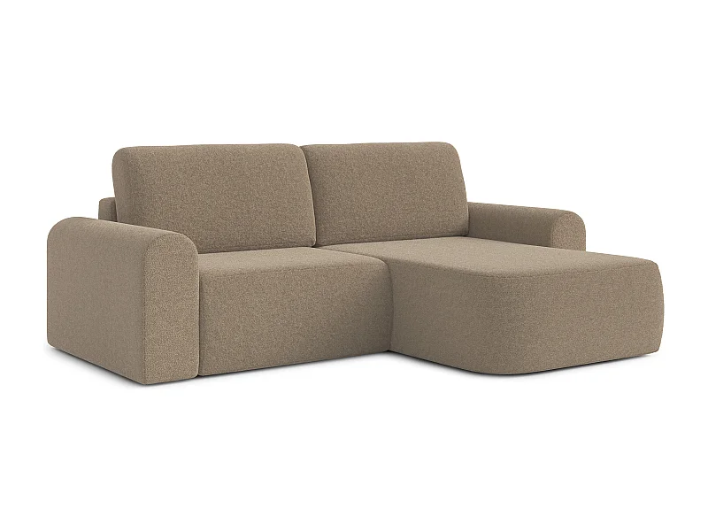 AX LIVING canapé 250 cm de large avec fonction de couchage Otterton en brun D
