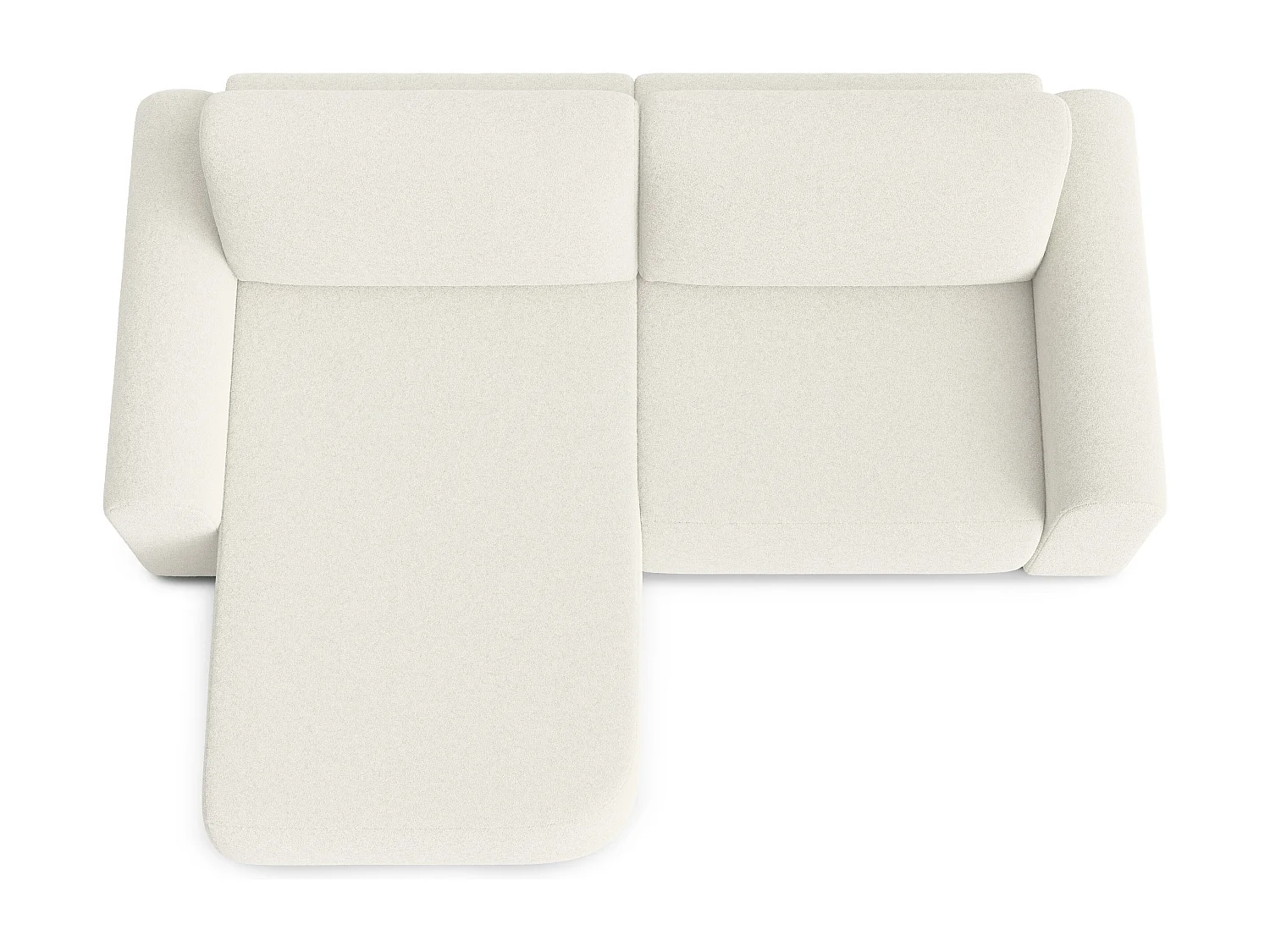 AX LIVING Sofa 250 cm Breit mit Schlaffunktion Otterton in Creme L