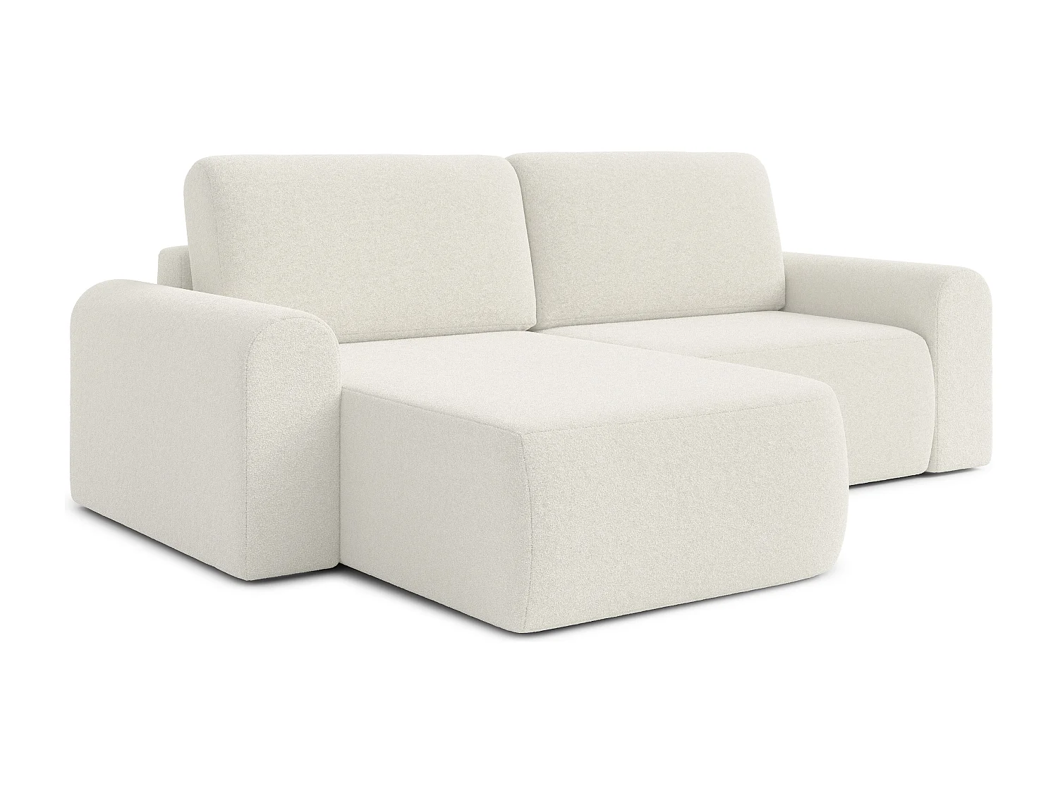 AX LIVING Sofa 250 cm Breit mit Schlaffunktion Otterton in Creme L