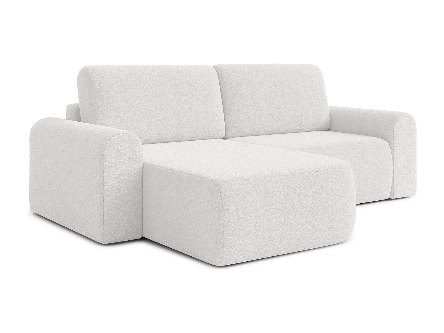 AX LIVING Sofa 250 cm Breit mit Schlaffunktion Otterton in Creme L