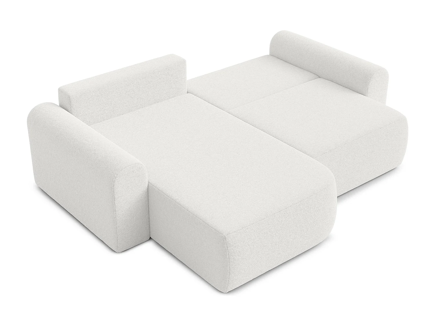 AX LIVING Sofa 250 cm Breit mit Schlaffunktion Otterton in Creme L