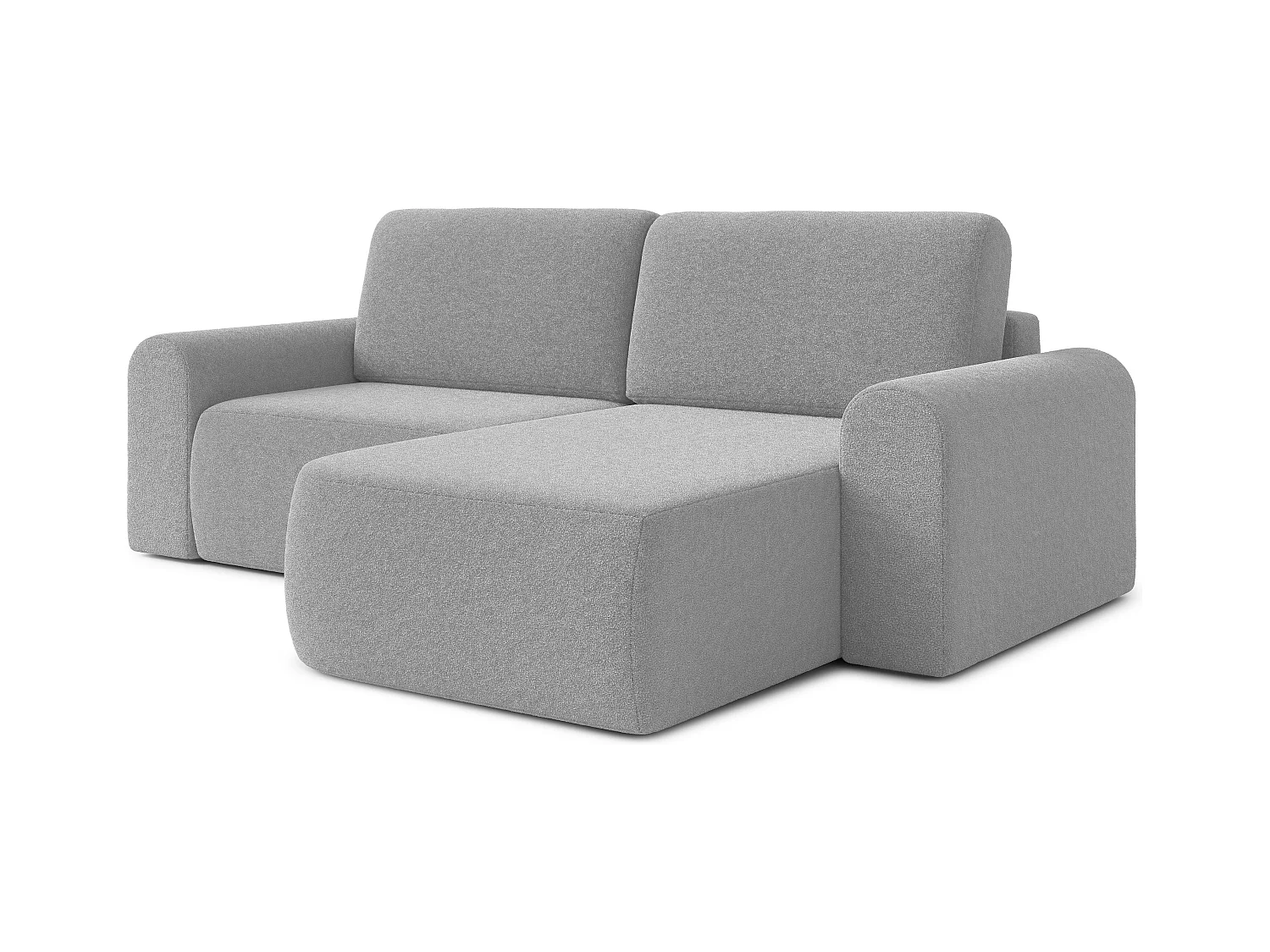 AX LIVING Sofa 250 cm breit mit Schlaffunktion Otterton in Hellgrau R