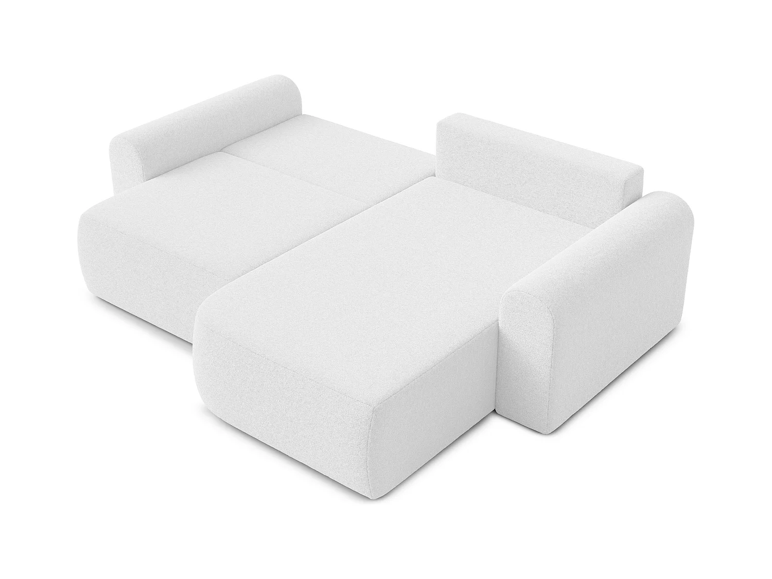 AX LIVING Sofa 250 cm breit mit Schlaffunktion Otterton in Hellgrau R