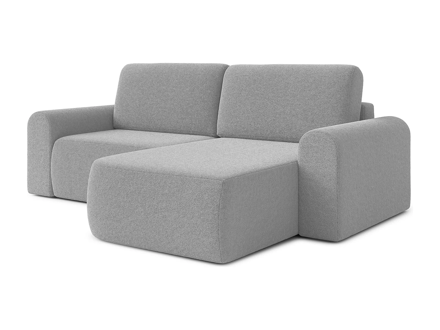 AX LIVING Sofa 250 cm breit mit Schlaffunktion Otterton in Hellgrau R
