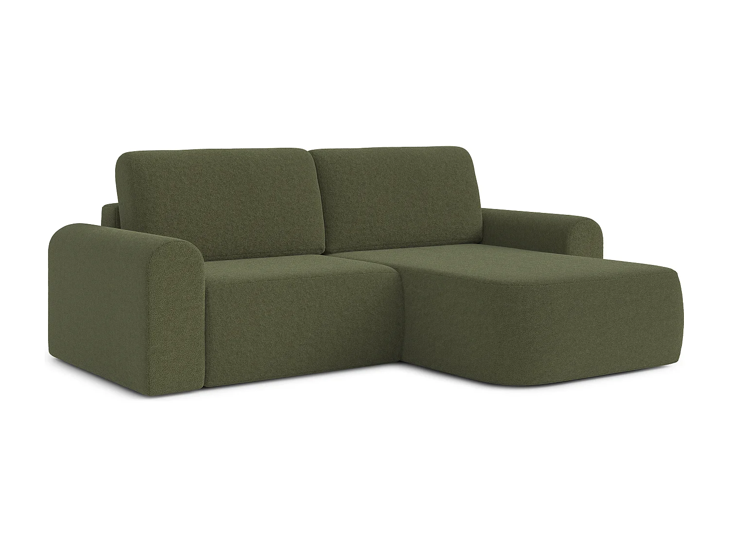 AX LIVING Sofa 250 cm breit mit Schlaffunktion Otterton in Olivgrün R