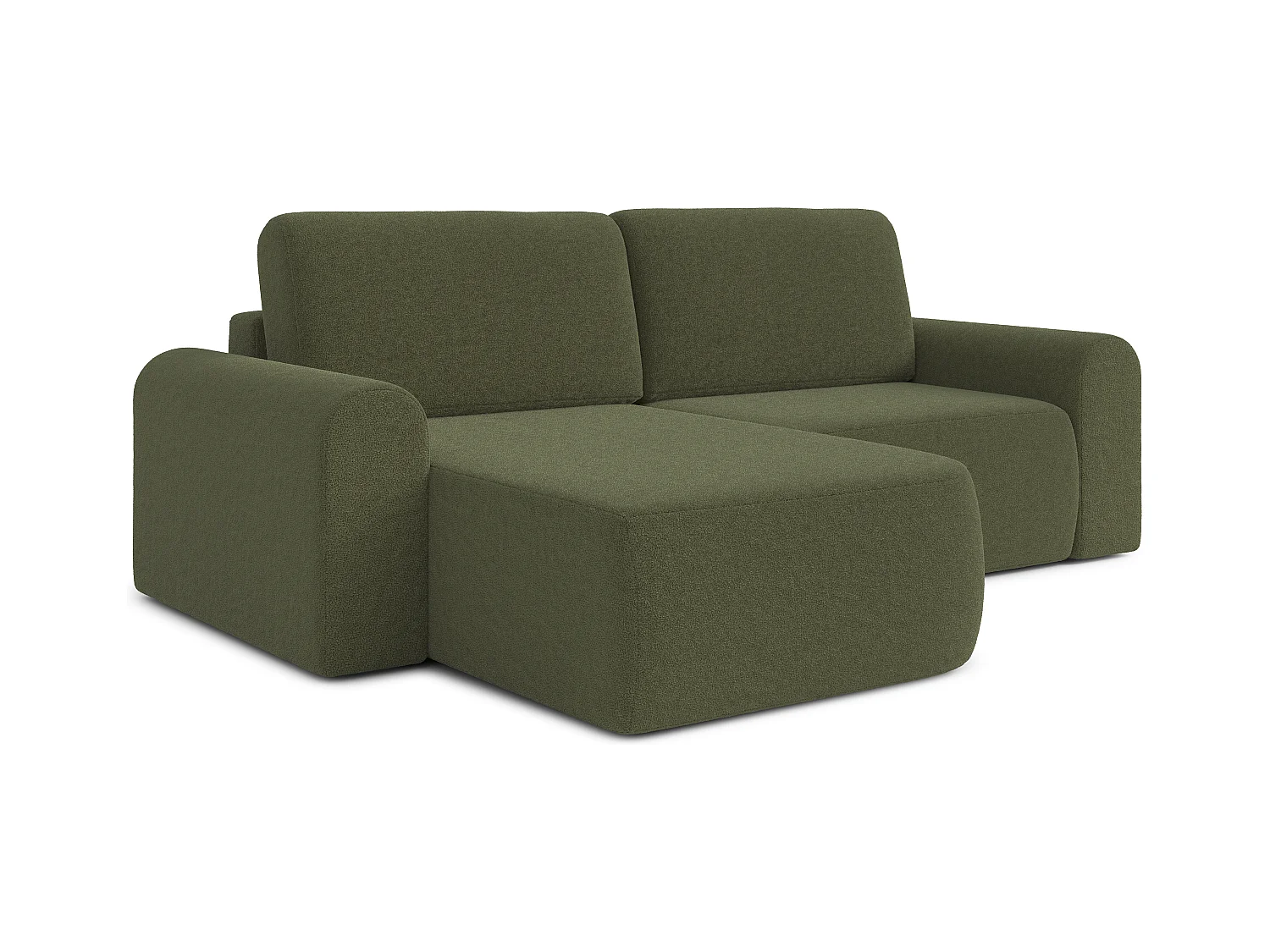 AX LIVING Sofa 250 cm breit mit Schlaffunktion Otterton in Olivgrün L