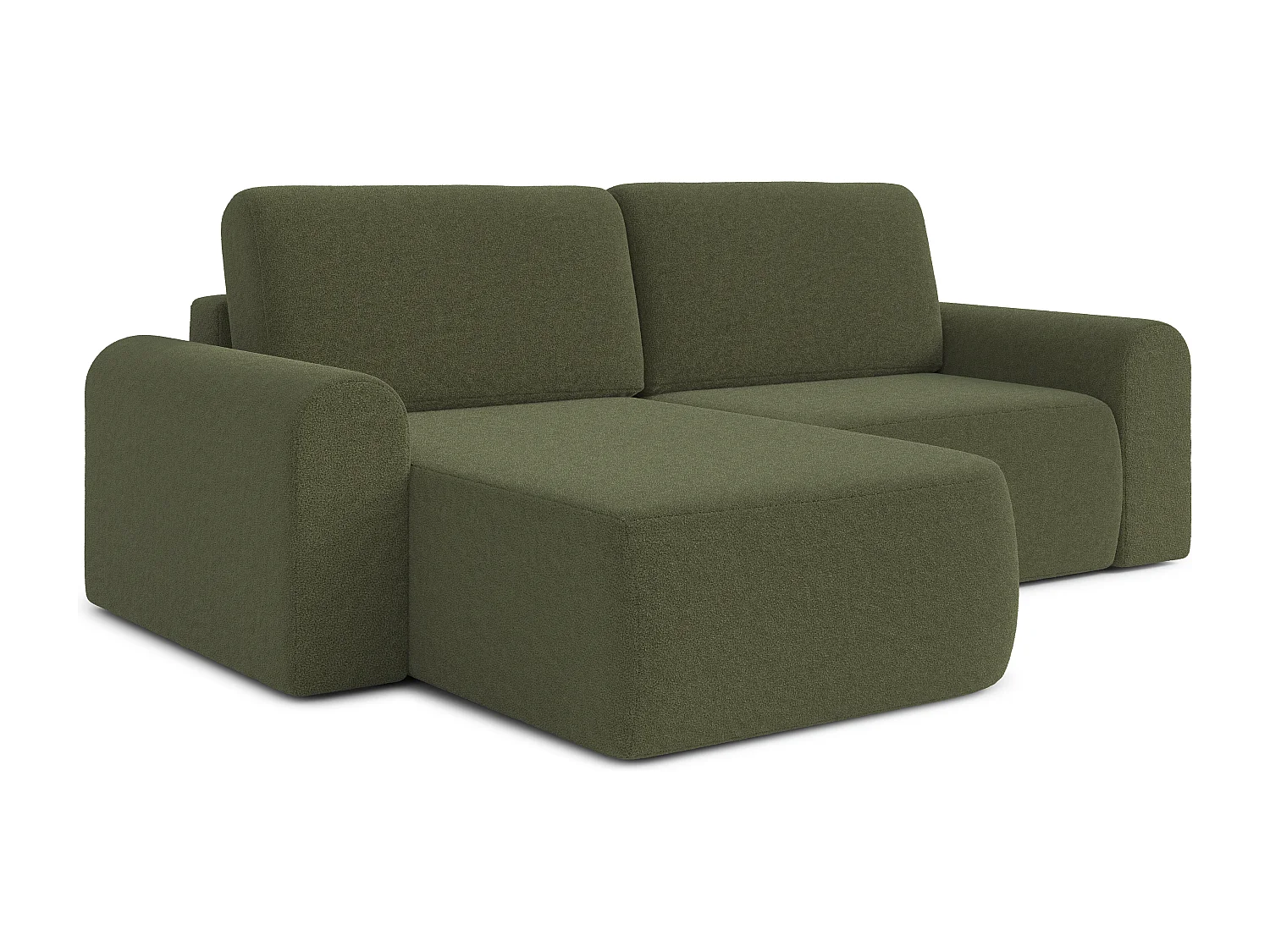 AX LIVING Sofa 250 cm breit mit Schlaffunktion Otterton in Olivgrün L