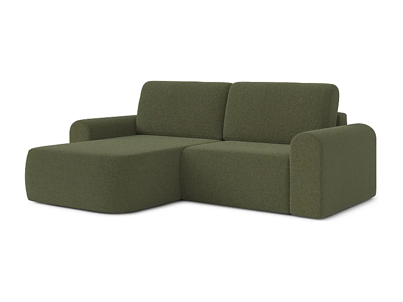 AX LIVING canapé 250 cm de large avec fonction de couchage Otterton en vert olive G
