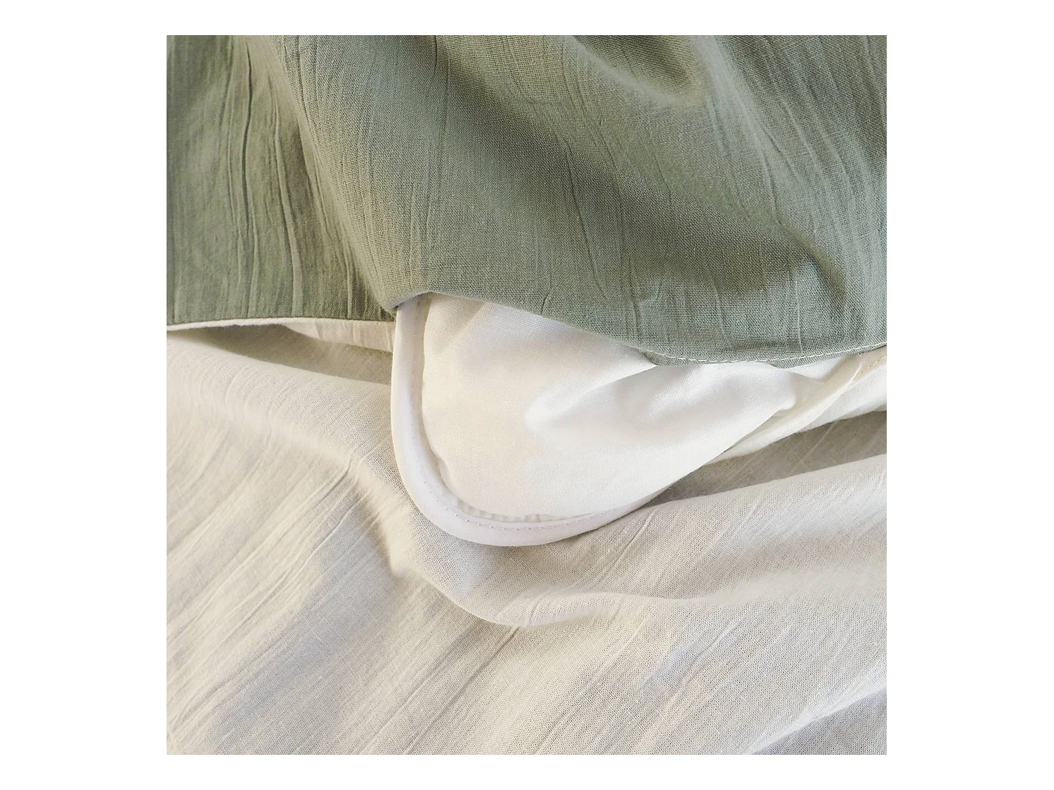 Juego de funda nórdica de algodón estampado vegetal, 2 plazas